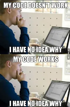 my code works meme